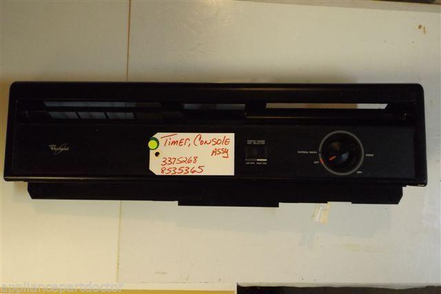WHIRLPOOL DISHWASHER 3375268 8535365 Timer Console assembly scuff marks USED WHIRLPOOL DISHWASHER 3375268 8535365 Timer Console assembly scuff marks USED
